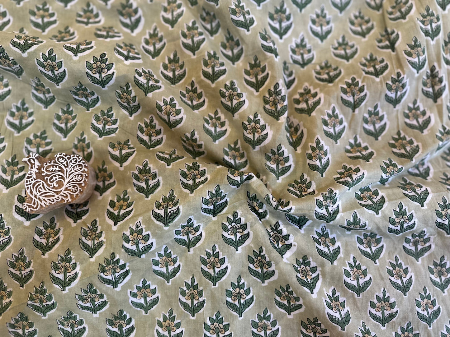 Early Summer ブロックプリントIndian cotton 100%