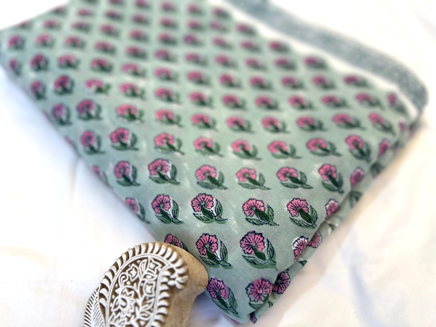 Wanna be Pretty ブロックプリントIndian cotton 100%