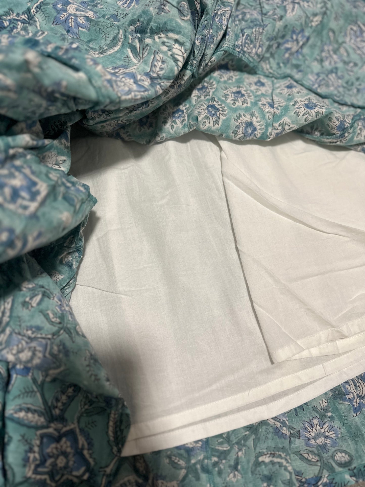 NEW ! Block Print Four Tiered Skirt - 4段ティアードギャザリングスカー