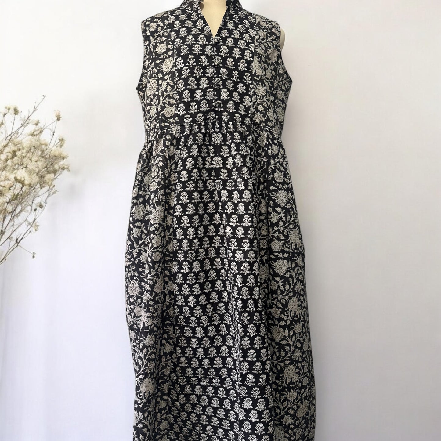 NEW !! Double Block Print Dress - ダブルブロックプリントのワンピース