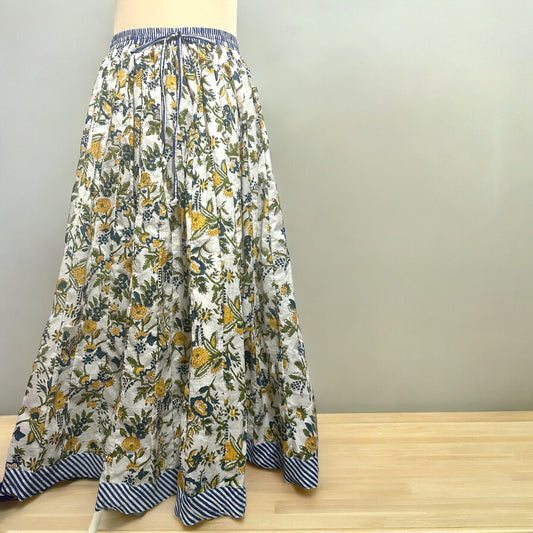 Block Print Pannel Skirt - パネルボリュームスカート