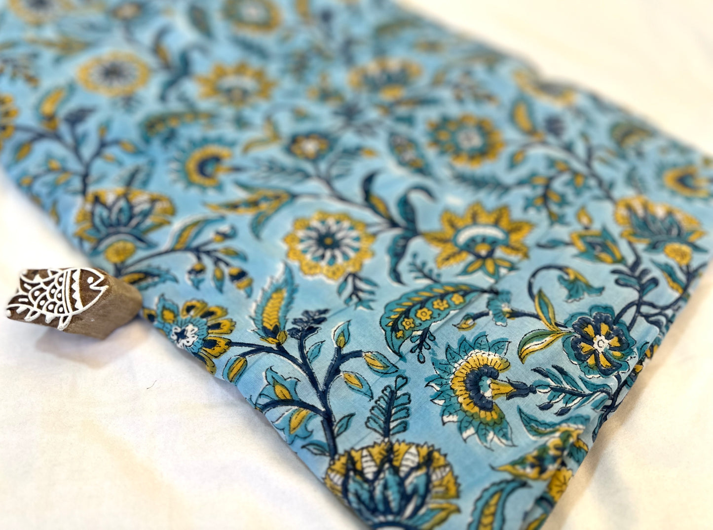 End of Summer ブロックプリントIndian cotton 100%