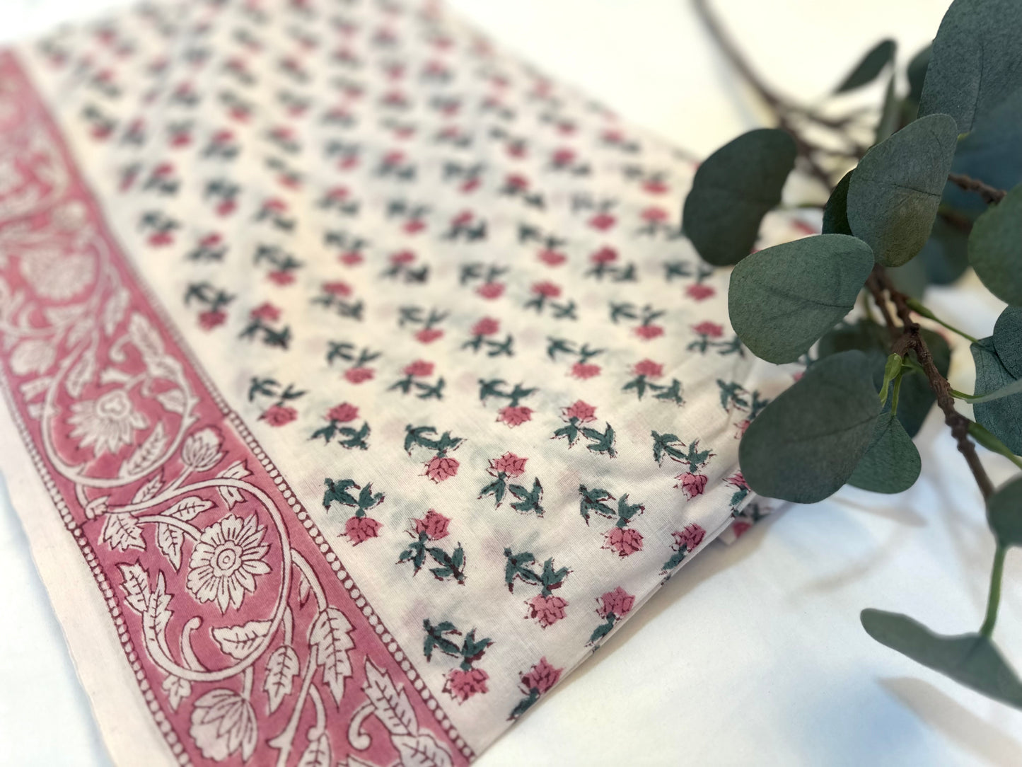 Petit BloomsブロックプリントIndian cotton 100%