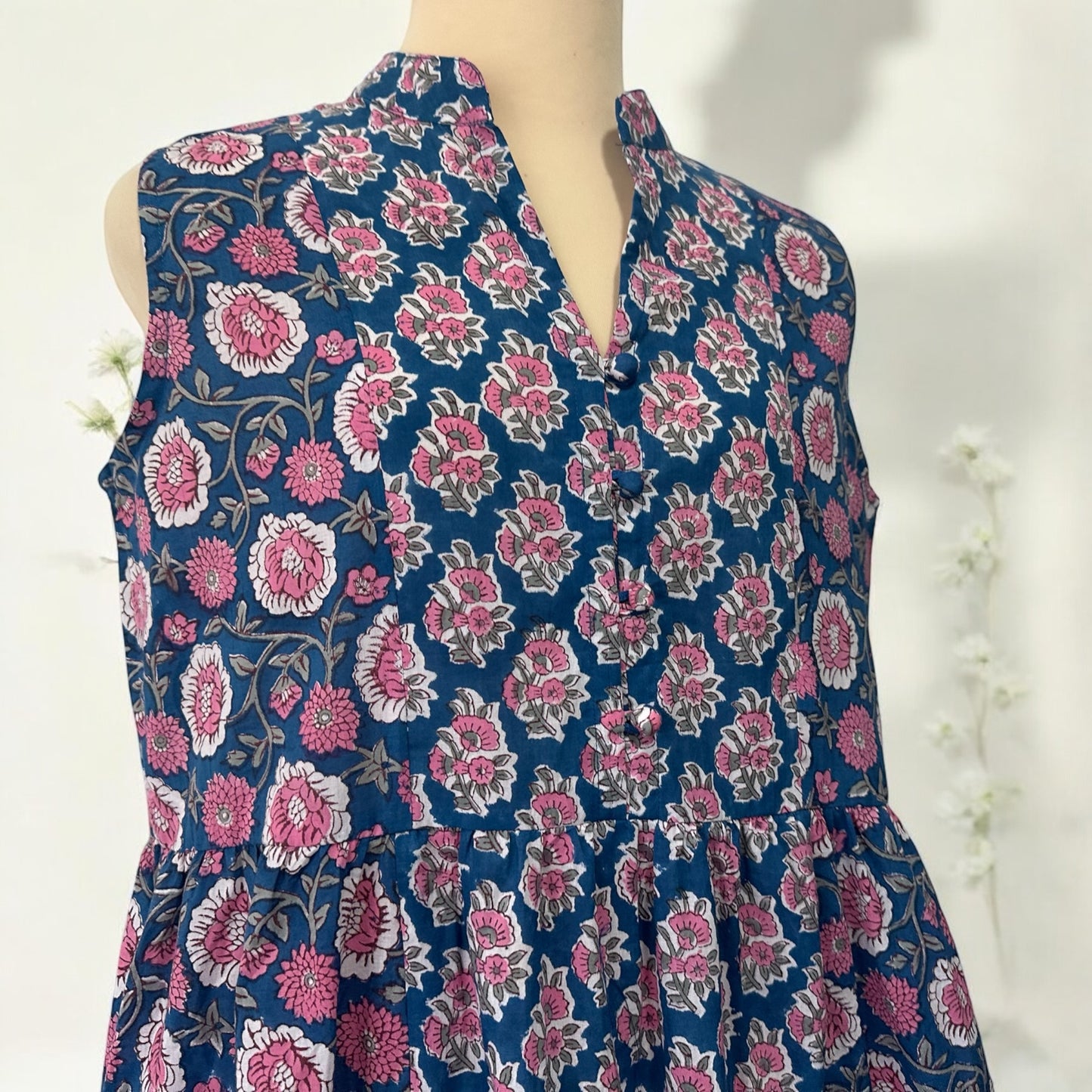 NEW !! Double Block Print Dress - ダブルブロックプリントのワンピース