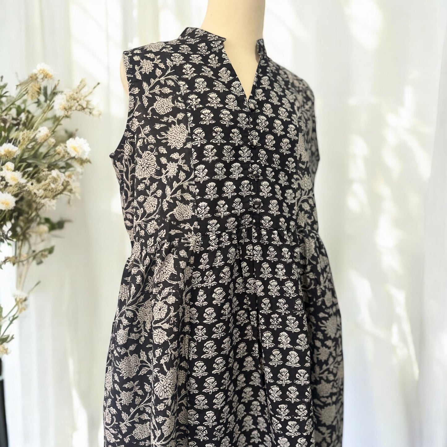 NEW !! Double Block Print Dress - ダブルブロックプリントのワンピース