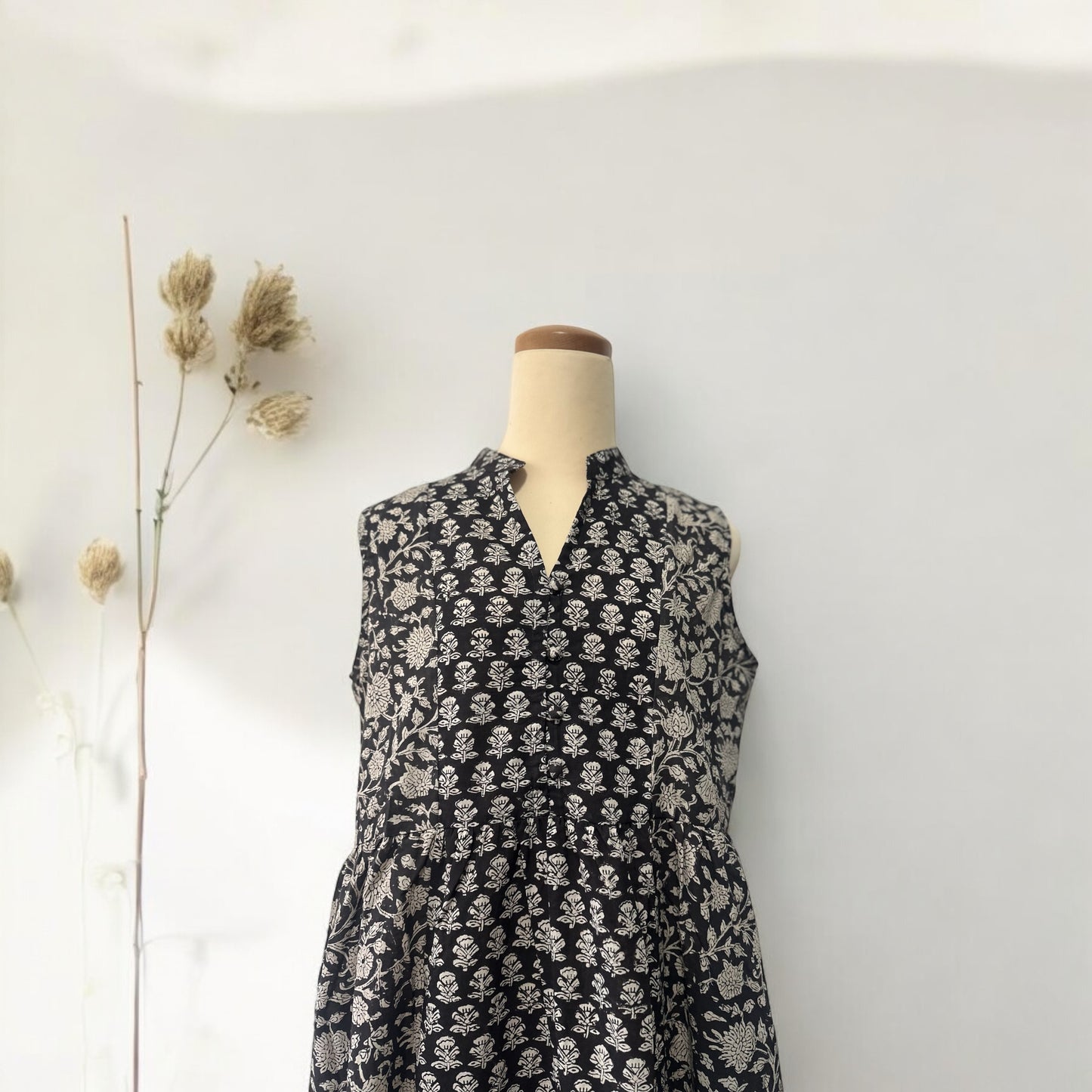 NEW !! Double Block Print Dress - ダブルブロックプリントのワンピース