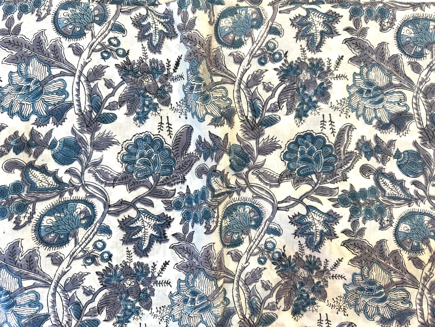 Posh the Ash ブロックプリントIndian cotton 100%