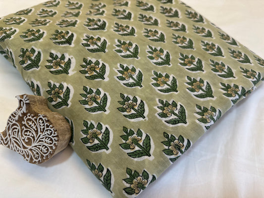 Early Summer ブロックプリントIndian cotton 100%