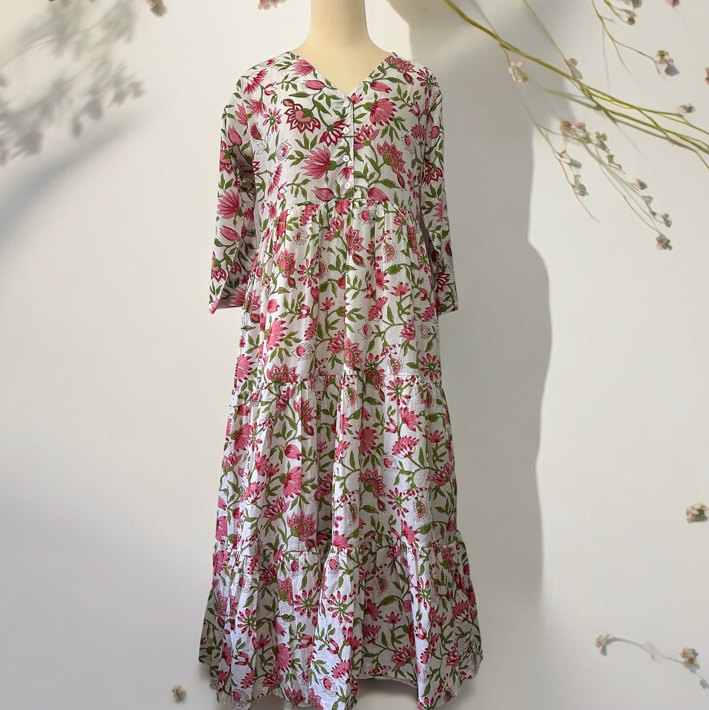 Design A / Quarter Sleeve Dress- 七部袖スリーブワンピース