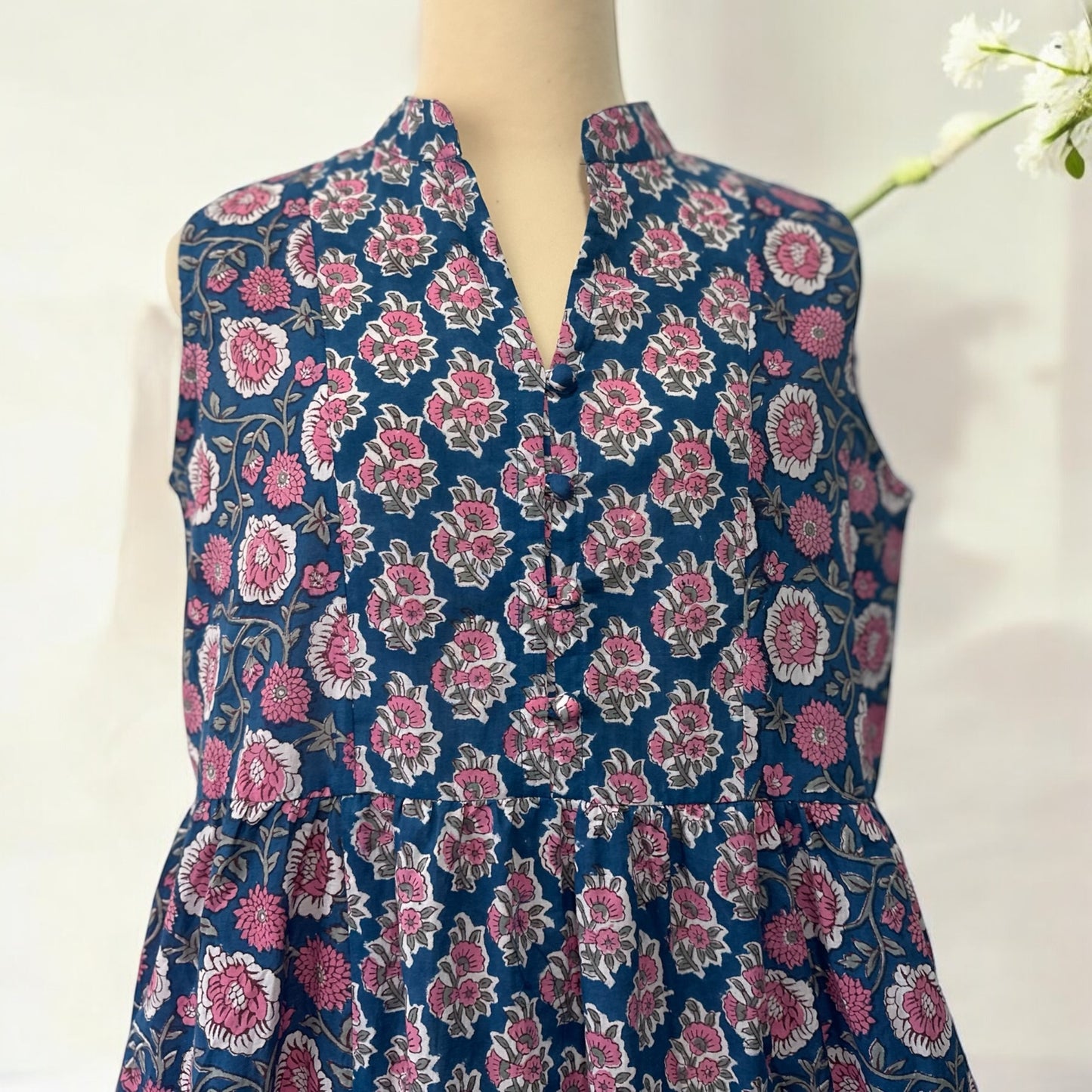 NEW !! Double Block Print Dress - ダブルブロックプリントのワンピース