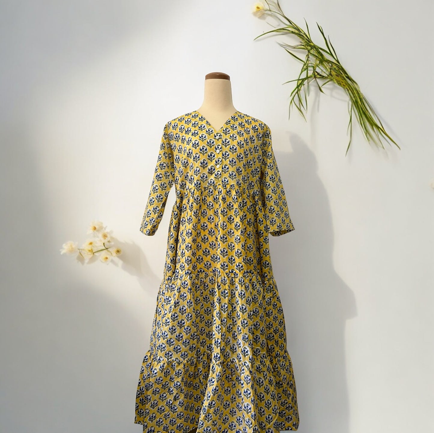 Design A / Quarter Sleeve Dress- 七部袖スリーブワンピース