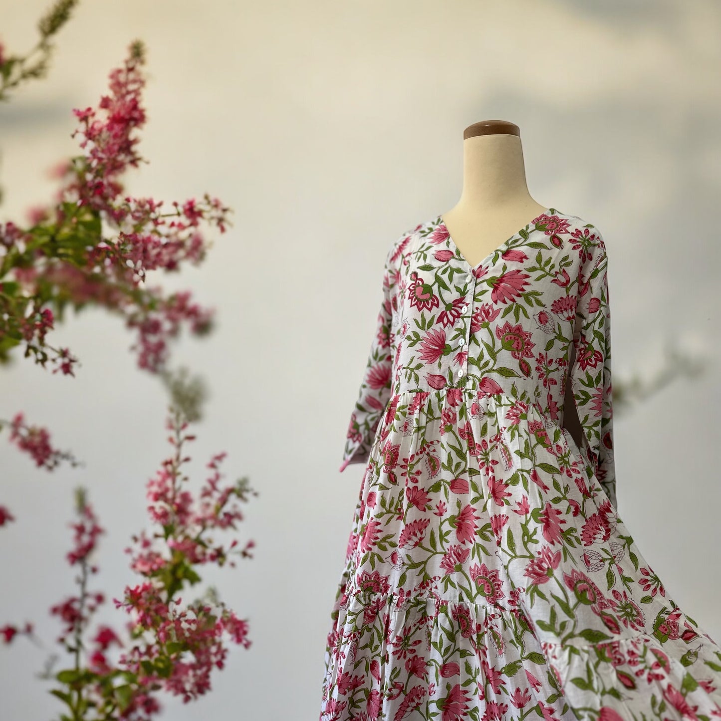 Design A / Quarter Sleeve Dress- 七部袖スリーブワンピース