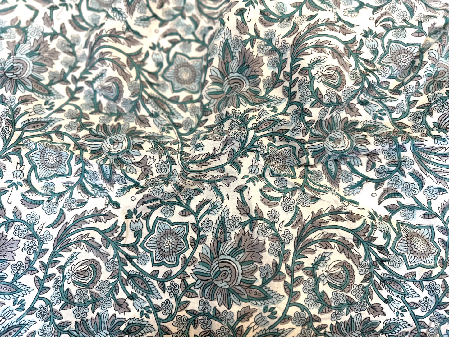 The Yard in Summer ブロックプリントIndian cotton 100%