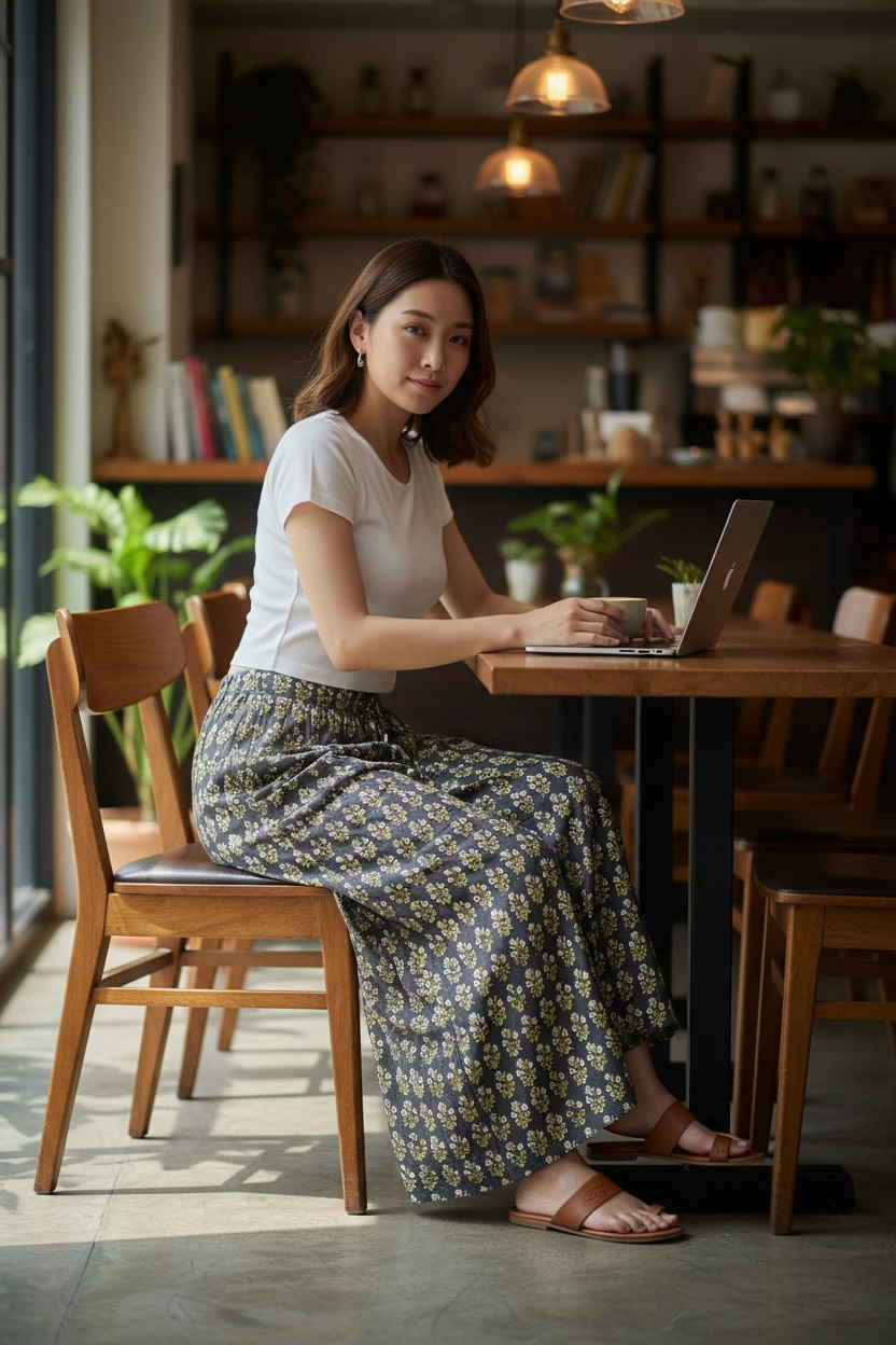 NEW ! Block Print Pants インド綿ブロックプリントパンツ