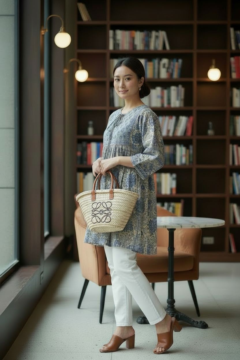 Block Printed Tunic ブロックプリントチュニック