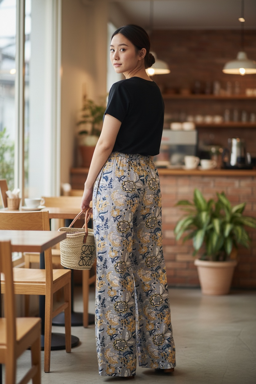 NEW ! Block Print Pants インド綿ブロックプリントパンツ