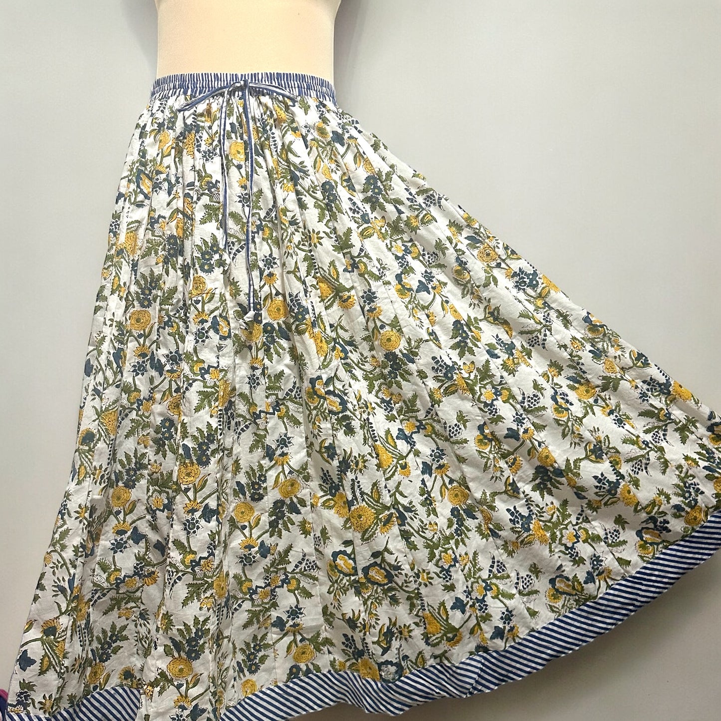 Block Print Pannel Skirt - パネルボリュームスカート