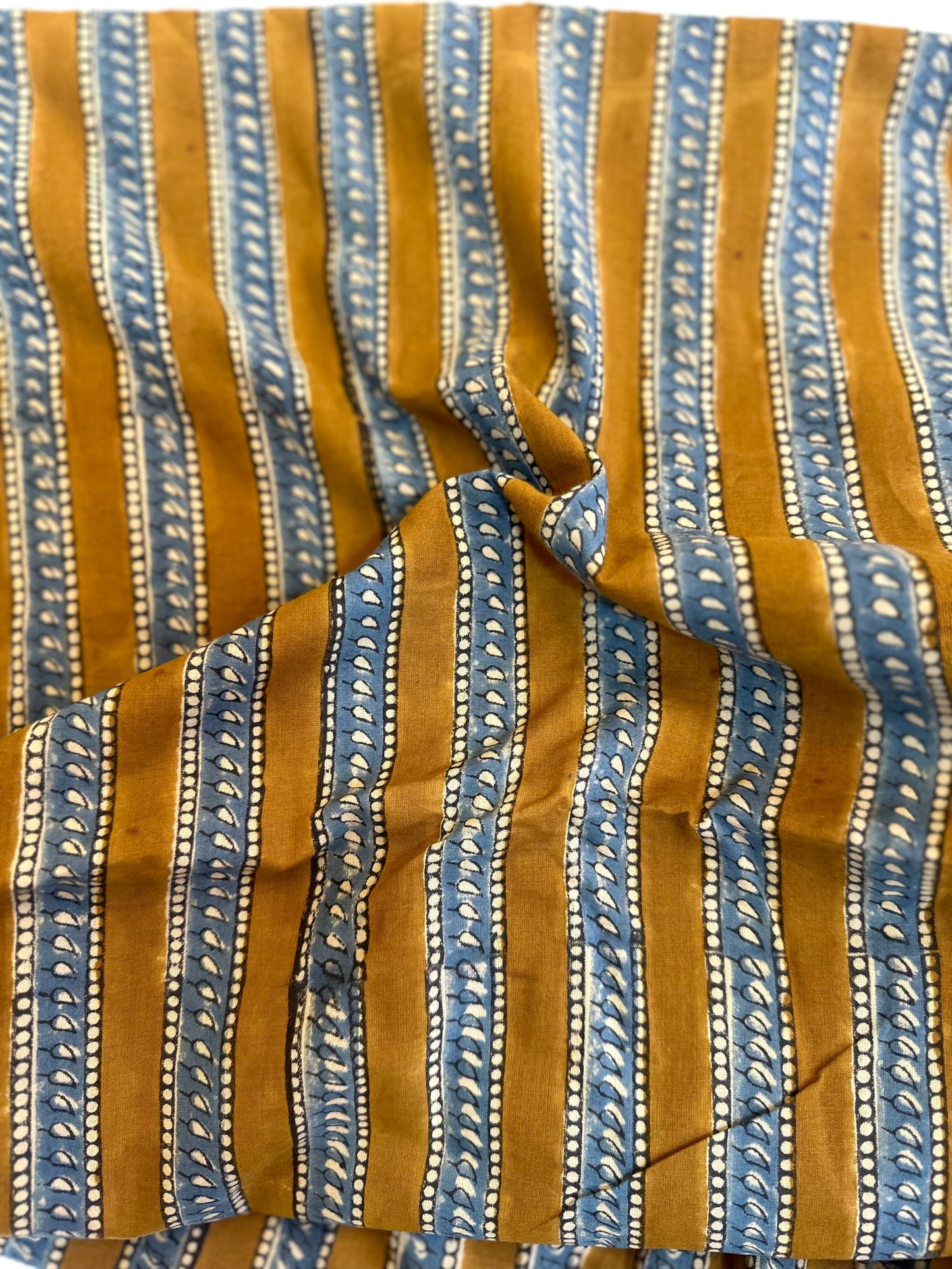 Bagru Border ブロックプリントIndian cotton 100%