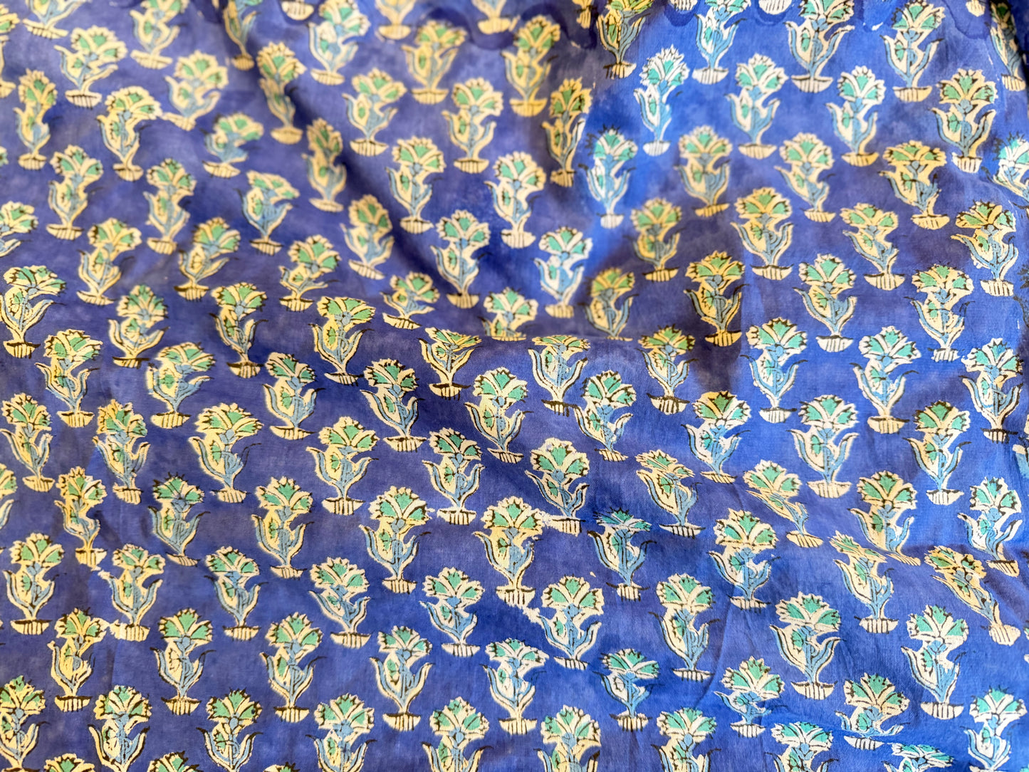 Indian Ocean ブロックプリントIndian cotton 100% (Copy)