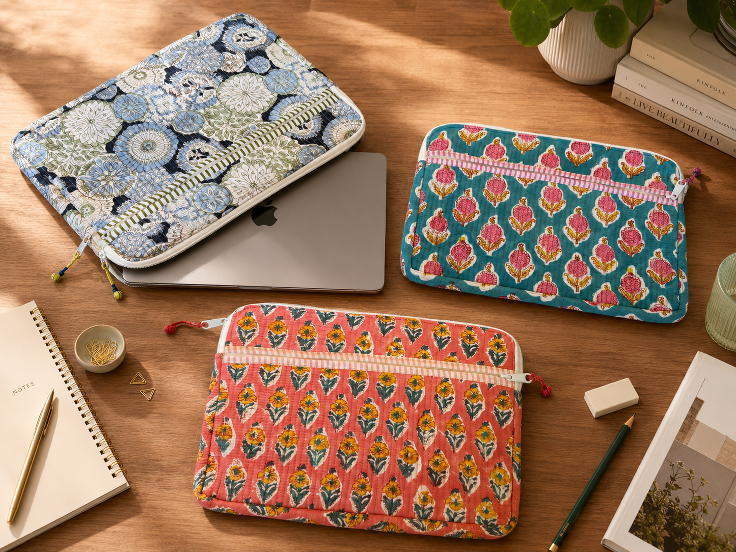 Block Print Laptop Case 13-14inches