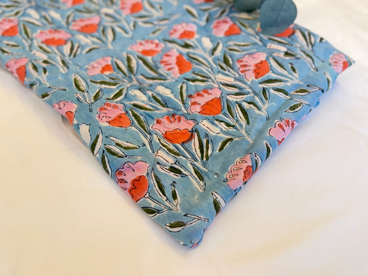 Tulip Yard ブロックプリントIndian cotton 100%
