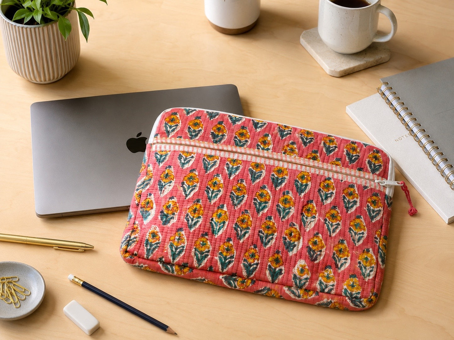 Block Print Laptop Case 13-14inches
