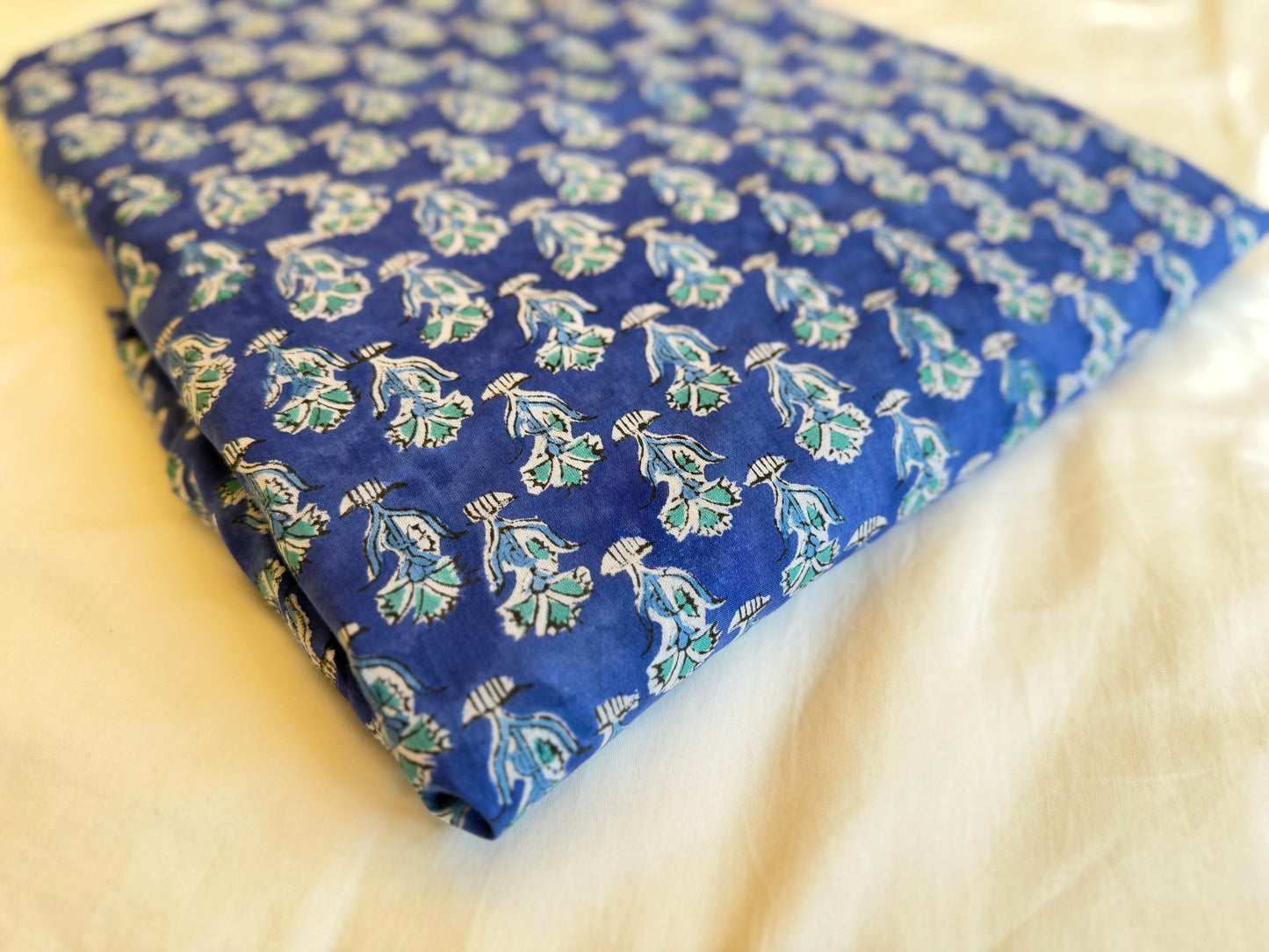 Indian Ocean ブロックプリントIndian cotton 100% (Copy)