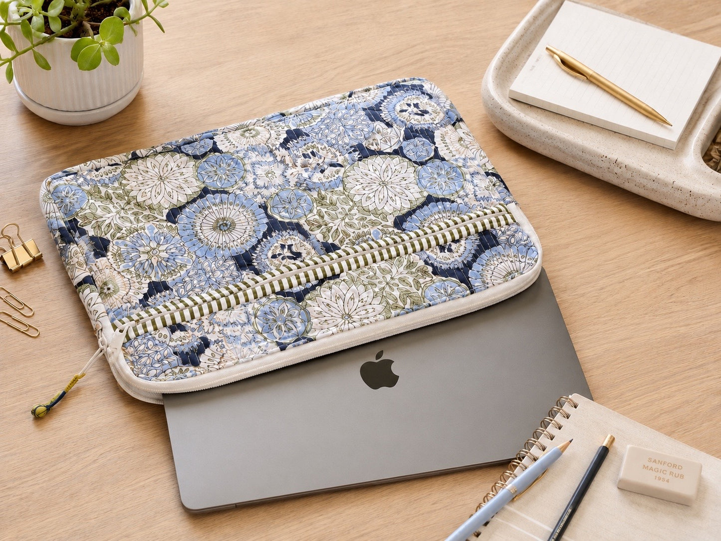 Block Print Laptop Case 13-14inches