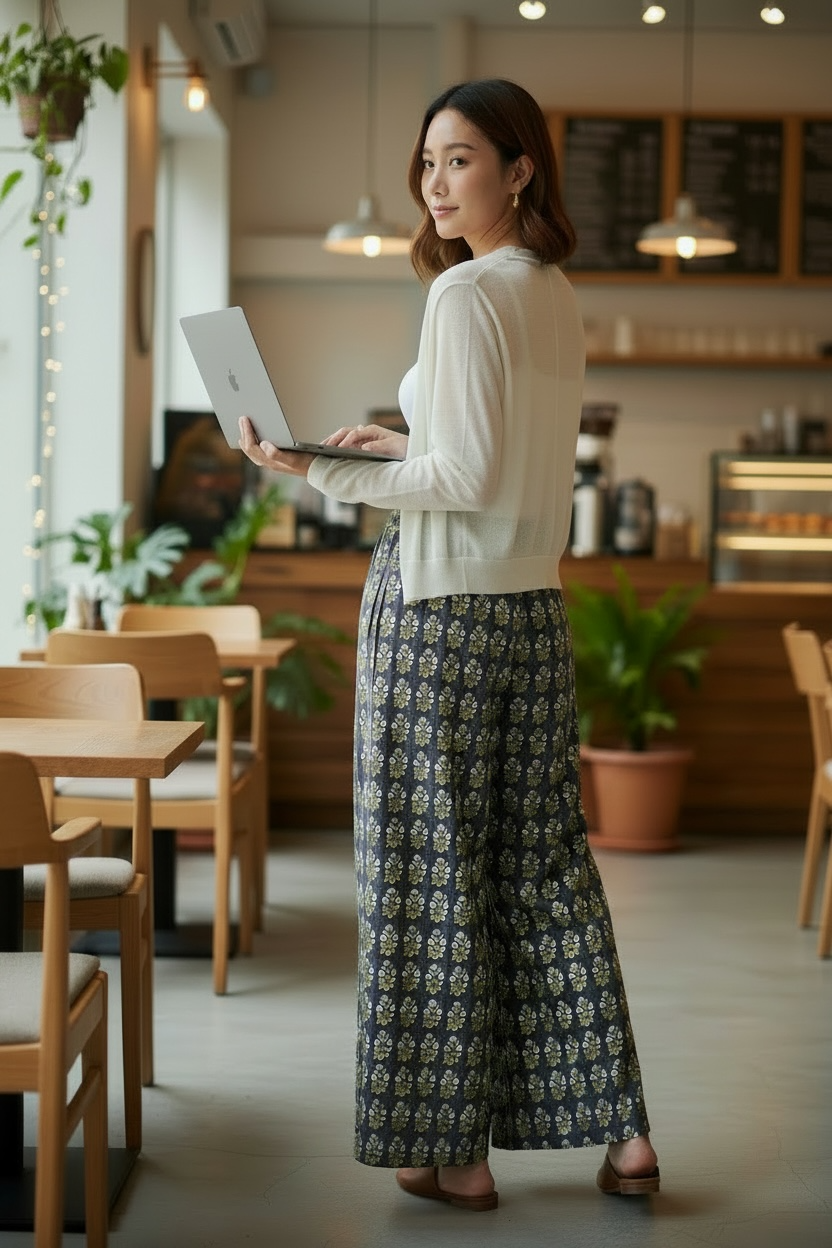 NEW ! Block Print Pants インド綿ブロックプリントパンツ