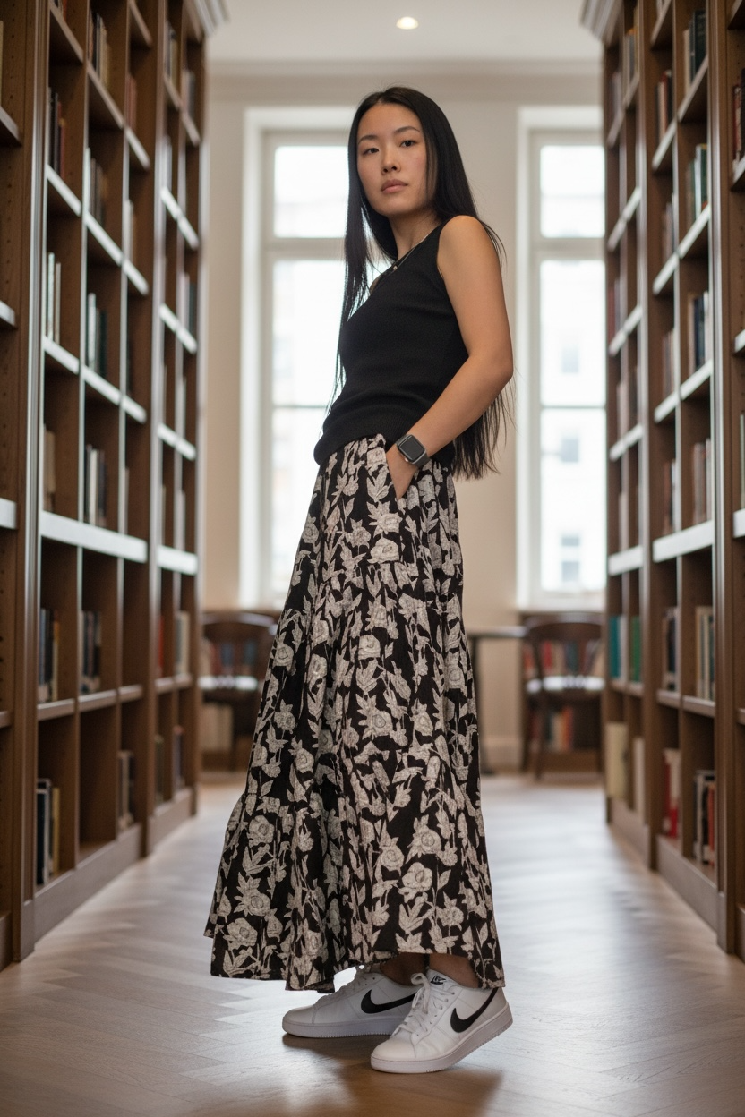 NEW Threw Tiered Skirt 3段ティアードスカート