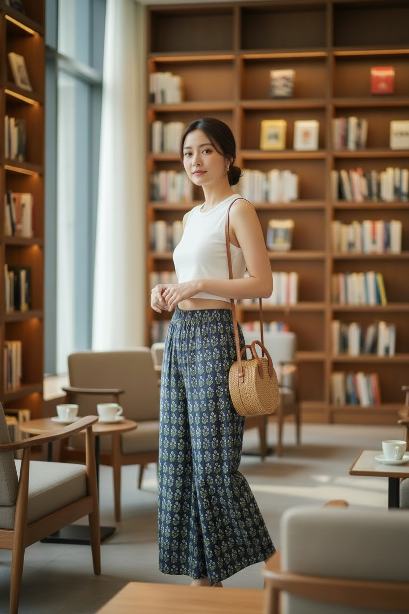NEW ! Block Print Pants インド綿ブロックプリントパンツ