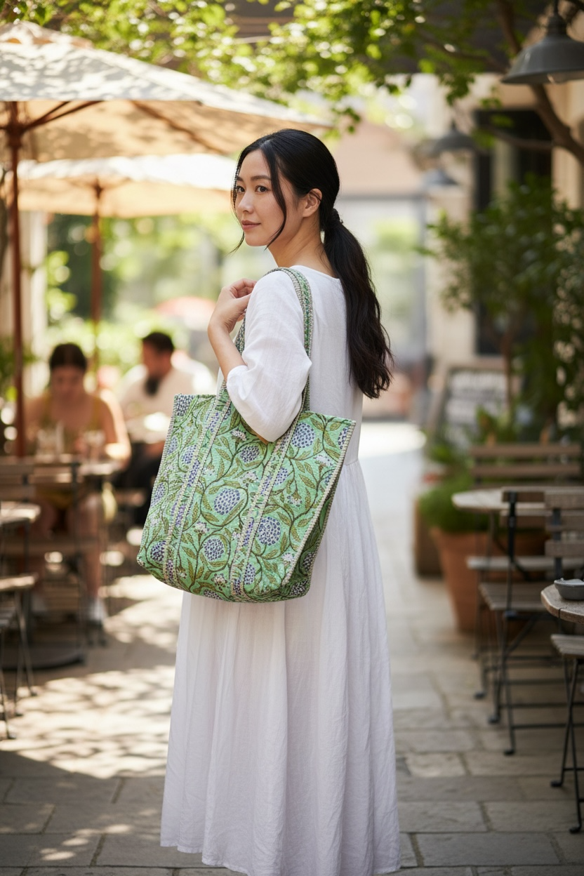 NEW Quilted Tote Bag キルティングトートバッグ