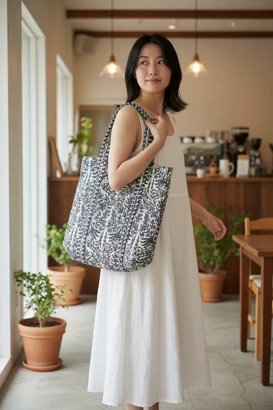 NEW Quilted Tote Bag キルティングトートバッグ