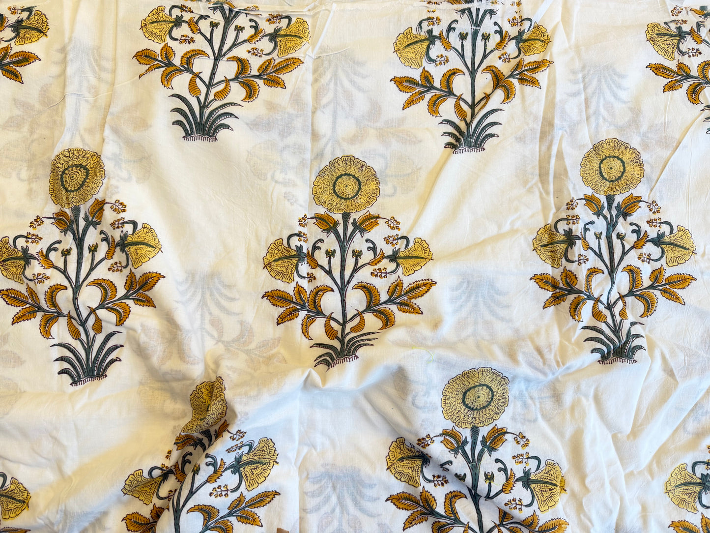 Royal Summer ブロックプリントIndian cotton 100%
