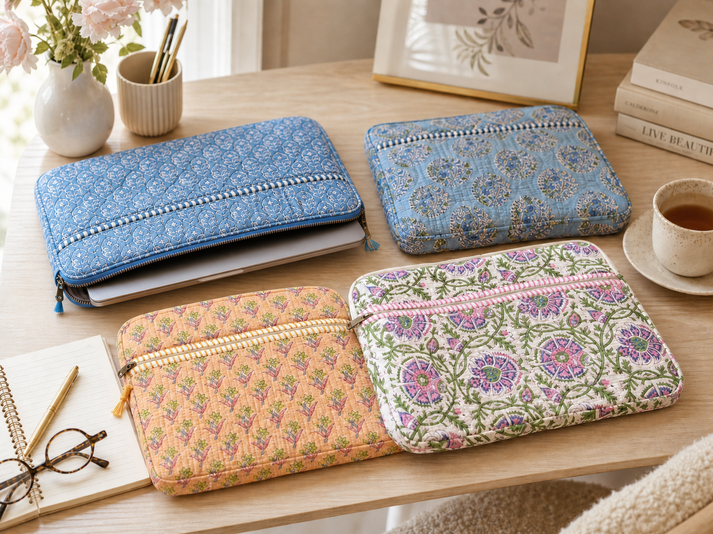 Block Print Laptop Case 14-15inch