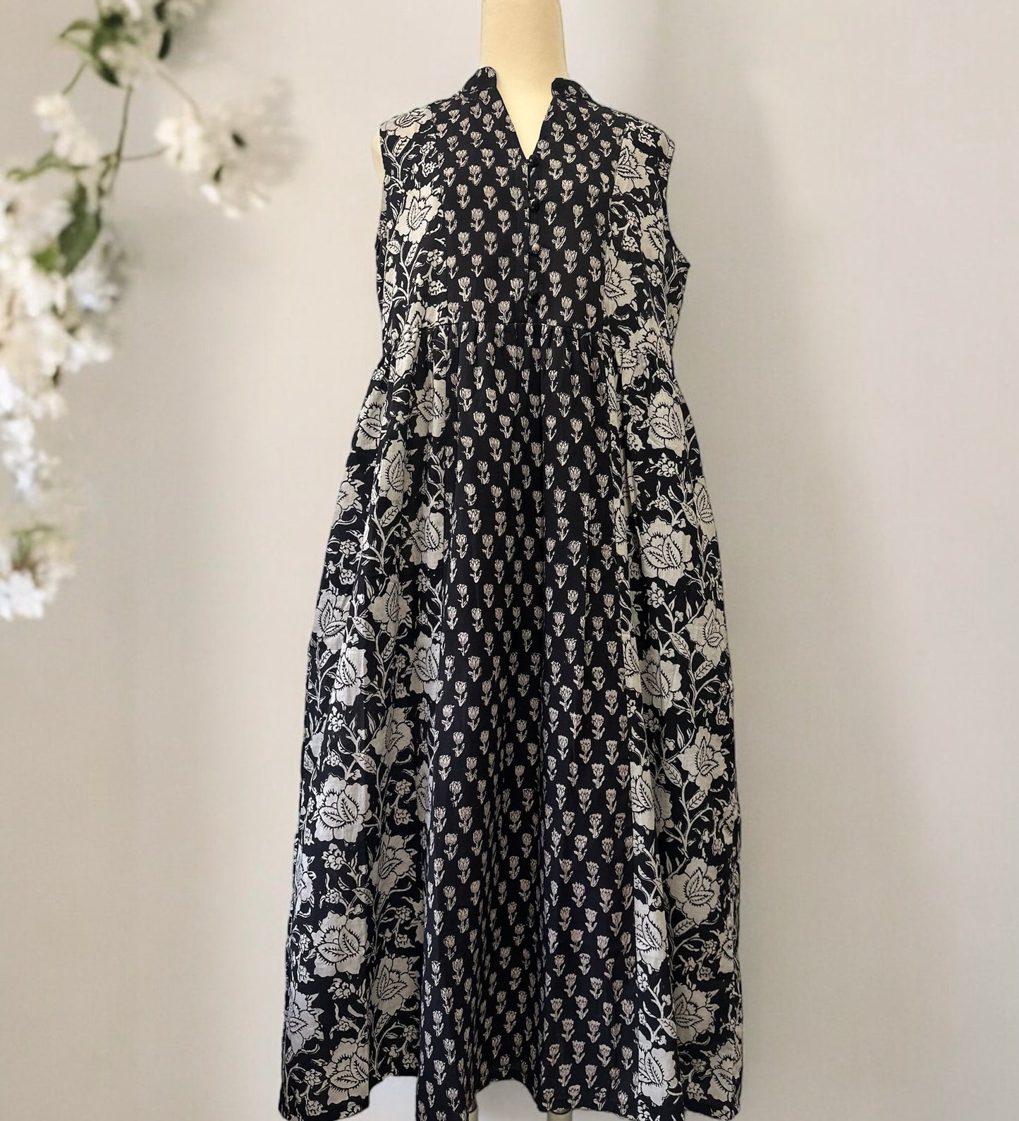 NEW !! Double Block Print Dress - ダブルブロックプリントのワンピース