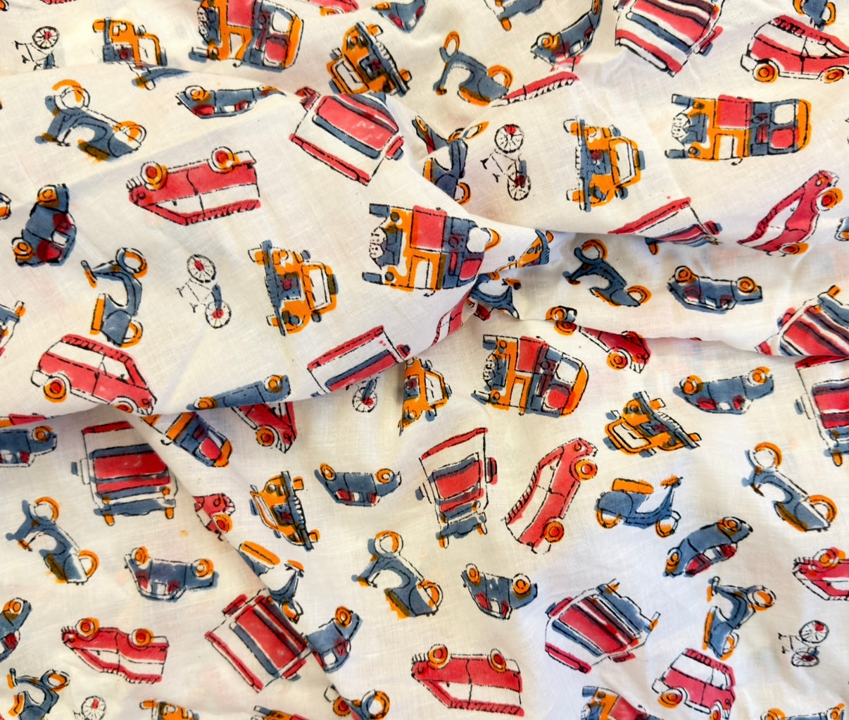 Vehicles World Indian cotton 100%